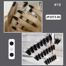 Load image into Gallery viewer, 24pcs/set Nail Pieces Fashion Multicolor Nail Patches Removable Fake Nails Extensions Nail Art Accessories

