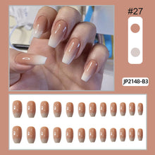 Load image into Gallery viewer, 24pcs/set Nail Pieces Fashion Multicolor Nail Patches Removable Fake Nails Extensions Nail Art Accessories
