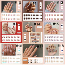 Load image into Gallery viewer, 24pcs/set Nail Pieces Fashion Multicolor Nail Patches Removable Fake Nails Extensions Nail Art Accessories
