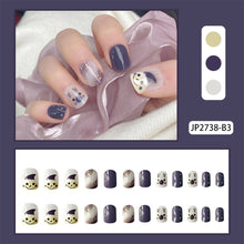 Load image into Gallery viewer, 24pcs/set Matte Multicolor Nail Pieces Fashion Nail Patches Removable Fake Nails Extensions Nail Art Accessories
