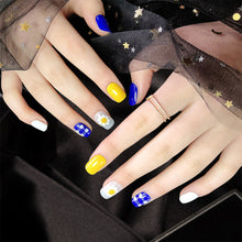 Load image into Gallery viewer, 24pcs/set Matte Multicolor Nail Pieces Fashion Nail Patches Removable Fake Nails Extensions Nail Art Accessories
