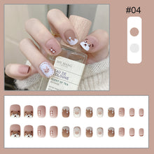 Load image into Gallery viewer, 24pcs/set Matte Multicolor Nail Pieces Fashion Nail Patches Removable Fake Nails Extensions Nail Art Accessories
