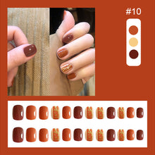 Load image into Gallery viewer, 24pcs/set Matte Multicolor Nail Pieces Fashion Nail Patches Removable Fake Nails Extensions Nail Art Accessories
