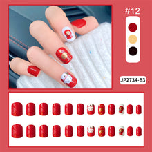 Load image into Gallery viewer, 24pcs/set Matte Multicolor Nail Pieces Fashion Nail Patches Removable Fake Nails Extensions Nail Art Accessories
