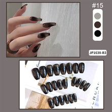 Load image into Gallery viewer, 24pcs/set Matte Multicolor Nail Pieces Fashion Nail Patches Removable Fake Nails Extensions Nail Art Accessories
