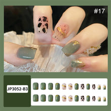 Load image into Gallery viewer, 24pcs/set Matte Multicolor Nail Pieces Fashion Nail Patches Removable Fake Nails Extensions Nail Art Accessories
