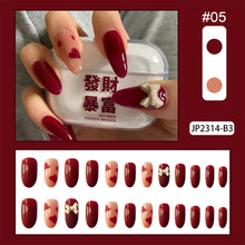 Load image into Gallery viewer, 24pcs/set Multicolor Nail Pieces Fashion Nail Patches Removable Fake Nails Extensions Nail Art Accessories
