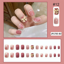 Load image into Gallery viewer, 24pcs/set Multicolor Nail Pieces Fashion Nail Patches Removable Fake Nails Extensions Nail Art Accessories
