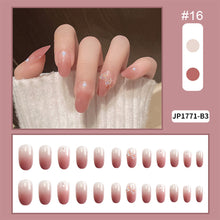 Load image into Gallery viewer, 24pcs/set Multicolor Nail Pieces Fashion Nail Patches Removable Fake Nails Extensions Nail Art Accessories
