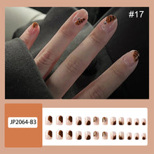 Load image into Gallery viewer, 24pcs/set Multicolor Nail Pieces Fashion Nail Patches Removable Fake Nails Extensions Nail Art Accessories
