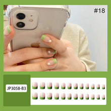 Load image into Gallery viewer, 24pcs/set Multicolor Nail Pieces Fashion Nail Patches Removable Fake Nails Extensions Nail Art Accessories

