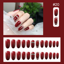 Load image into Gallery viewer, 24pcs/set Multicolor Nail Pieces Fashion Nail Patches Removable Fake Nails Extensions Nail Art Accessories
