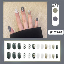 Load image into Gallery viewer, 24pcs/set Multicolor Nail Pieces Fashion Nail Patches Removable Fake Nails Extensions Nail Art Accessories
