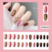 Load image into Gallery viewer, 24pcs/set Multicolor Nail Pieces Fashion Nail Patches Removable Fake Nails Extensions Nail Art Accessories
