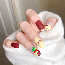 Load image into Gallery viewer, 24pcs/set Multicolor Nail Patches Popular Nail Pieces Removable Fake Nails Extensions Nail Art Accessories
