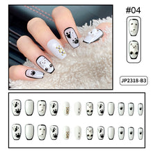 Load image into Gallery viewer, 24pcs/set Multicolor Nail Patches Popular Nail Pieces Removable Fake Nails Extensions Nail Art Accessories

