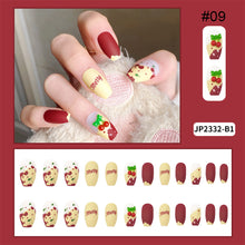 Load image into Gallery viewer, 24pcs/set Multicolor Nail Patches Popular Nail Pieces Removable Fake Nails Extensions Nail Art Accessories
