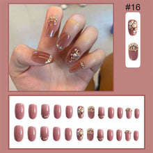 Load image into Gallery viewer, 24pcs/set Multicolor Nail Patches Popular Nail Pieces Removable Fake Nails Extensions Nail Art Accessories

