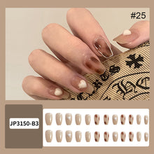 Load image into Gallery viewer, 24pcs/set Multicolor Nail Patches Popular Nail Pieces Removable Fake Nails Extensions Nail Art Accessories
