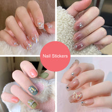Load image into Gallery viewer, 24pcs/set Multicolor Nail Patches Nail Pieces Removable Fake Nails Extensions Nail Art Accessories
