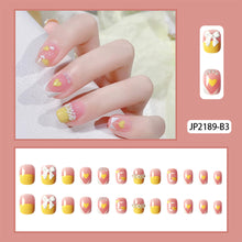 Load image into Gallery viewer, 24pcs/set Multicolor Nail Patches Nail Pieces Removable Fake Nails Extensions Nail Art Accessories
