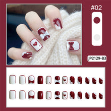 Load image into Gallery viewer, 24pcs/set Multicolor Nail Patches Nail Pieces Removable Fake Nails Extensions Nail Art Accessories
