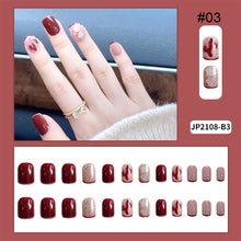 Load image into Gallery viewer, 24pcs/set Multicolor Nail Patches Nail Pieces Removable Fake Nails Extensions Nail Art Accessories
