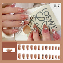 Load image into Gallery viewer, 24pcs/set Multicolor Nail Patches Nail Pieces Removable Fake Nails Extensions Nail Art Accessories
