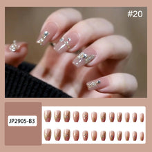 Load image into Gallery viewer, 24pcs/set Multicolor Nail Patches Nail Pieces Removable Fake Nails Extensions Nail Art Accessories
