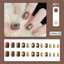 Load image into Gallery viewer, 24pcs/set Multicolor Nail Patches Nail Pieces Removable Fake Nails Extensions Nail Art Accessories
