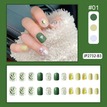 Load image into Gallery viewer, 24pcs/set Nail Pieces Nail Patch Removable Fake Nails Extensions Multicolor Nail Art Accessories
