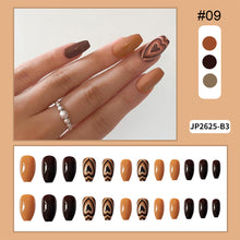 Load image into Gallery viewer, 24pcs/set Nail Pieces Nail Patch Removable Fake Nails Extensions Multicolor Nail Art Accessories
