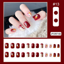 Load image into Gallery viewer, 24pcs/set Nail Pieces Nail Patch Removable Fake Nails Extensions Multicolor Nail Art Accessories
