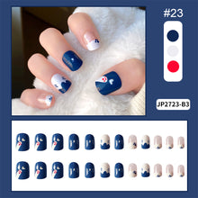 Load image into Gallery viewer, 24pcs/set Nail Pieces Nail Patch Removable Fake Nails Extensions Multicolor Nail Art Accessories
