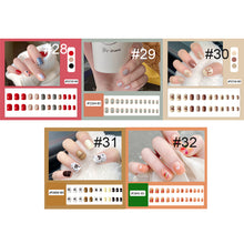 Load image into Gallery viewer, 24pcs/set Nail Pieces Nail Patch Removable Fake Nails Extensions Multicolor Nail Art Accessories
