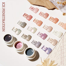 Load image into Gallery viewer, 5ml Solid Canned Ice Muscle Nail Polish Glue Solid Painted Light Therapy Glue Multicolor Nail Glue Nail Accessories
