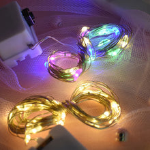 Load image into Gallery viewer, 1/2/3m LED String Lights Copper Silver Wire Garland Light Waterproof Fairy Lights For Christmas Wedding Party Decoration
