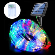 Load image into Gallery viewer, Solar Power Light String Lights 8Mode Waterproof Fairy Lights 7M 12M 22M Rope Light Outdoor Garden Light Tube
