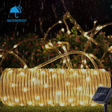 Load image into Gallery viewer, Solar Power Light String Lights 8Mode Waterproof Fairy Lights 7M 12M 22M Rope Light Outdoor Garden Light Tube
