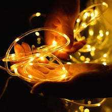 Load image into Gallery viewer, Solar Power Light String Lights 8Mode Waterproof Fairy Lights 7M 12M 22M Rope Light Outdoor Garden Light Tube
