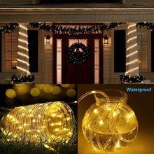 Load image into Gallery viewer, Solar Power Light String Lights 8Mode Waterproof Fairy Lights 7M 12M 22M Rope Light Outdoor Garden Light Tube
