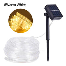 Load image into Gallery viewer, Solar Power Light String Lights 8Mode Waterproof Fairy Lights 7M 12M 22M Rope Light Outdoor Garden Light Tube
