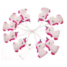 Load image into Gallery viewer, Cartoon Unicorn LED Light String Animal String Fairy Light Battery For Baby Children Room Decoration Indoor Wedding Party Decoration
