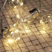 Load image into Gallery viewer, 3/6m LED String Lights Bulb Shaped Christmas Fairy Lights Outdoor Garden Xmas Wedding Lamp Christmas Decoration

