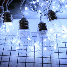 Load image into Gallery viewer, 3/6m LED String Lights Bulb Shaped Christmas Fairy Lights Outdoor Garden Xmas Wedding Lamp Christmas Decoration
