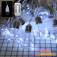 Load image into Gallery viewer, 3/6m LED String Lights Bulb Shaped Christmas Fairy Lights Outdoor Garden Xmas Wedding Lamp Christmas Decoration
