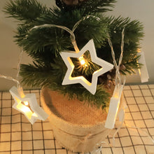 Load image into Gallery viewer, 1.5/3m Wooden Fairy Lights LED Star Heart Tree Light String For Window Room Indoor Outdoor Decor Christmas Wedding Party Decoration
