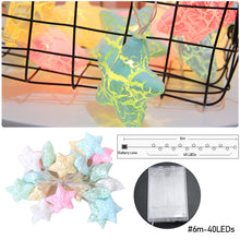 Load image into Gallery viewer, 1.5m/3m/6m Star Shape Light String Fairy Lights LED Star Light String For Indoor Outdoor Decor Christmas Wedding Party Decoration

