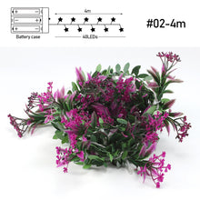 Load image into Gallery viewer, Flower String Light Garland Leaves Fairy Christmas Wedding Party Table Decor Light Battery Operated Vine String Light

