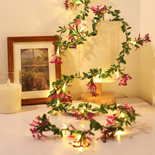 Load image into Gallery viewer, Flower String Light Garland Leaves Fairy Christmas Wedding Party Table Decor Light USB Vine String Light
